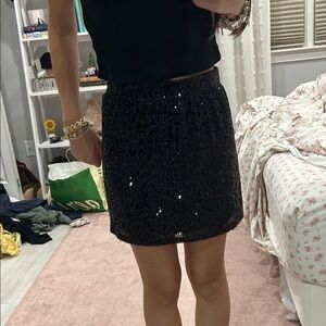 Love on a Hanger Black Mini Skirt